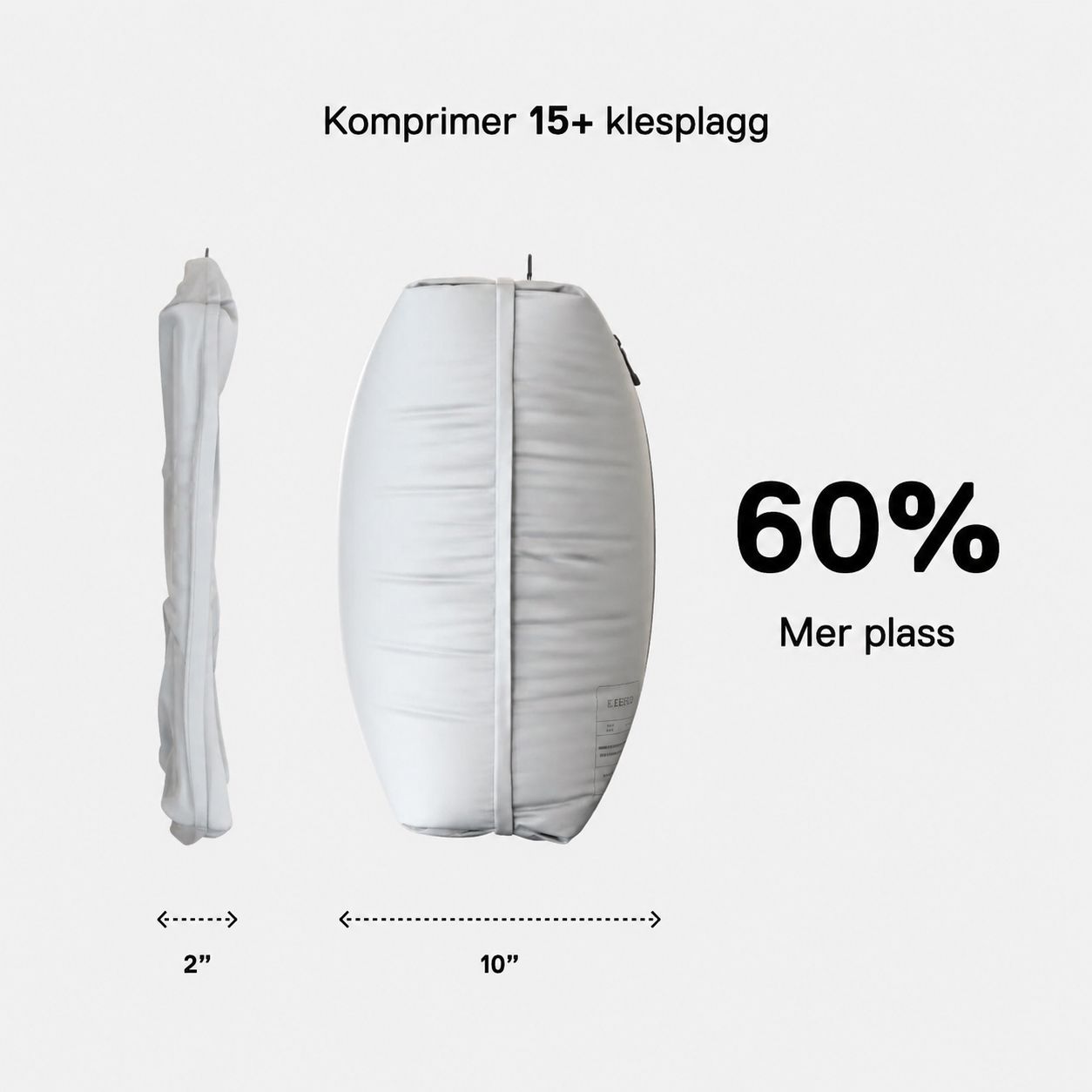 Vakuumsett for Koffertpakking